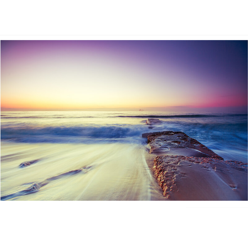 พิมพ์สีสัน Beach Sunrise/Sunset Wall Tapestry แขวนผนังภาพตกแต่งสำหรับห้องนั่งเล่นห้องนอน M411