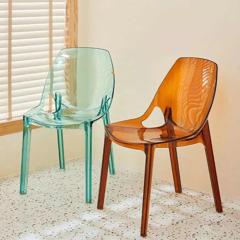 Nordic cadeira de mobiliário sexo criatividade design transparente acrílico pc sala estar cadeiras alta cozinha jantar banqueta cadeiras vaidade