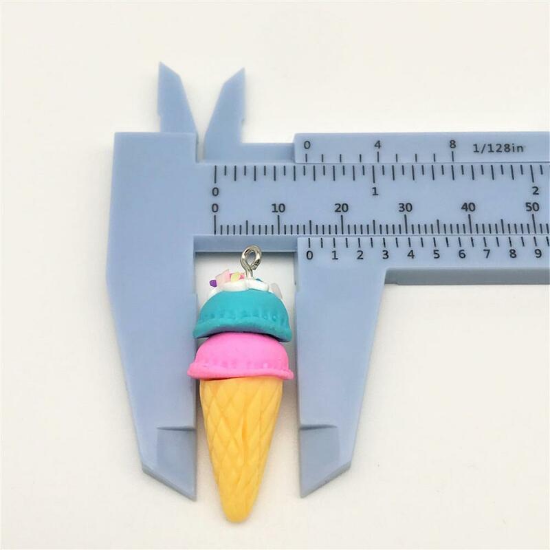 10pcs3D Ice Cream Diy Slime Charms Supplies Accessories For Slime Filler Miniature Resin Kids Polymer Plasticine Gift