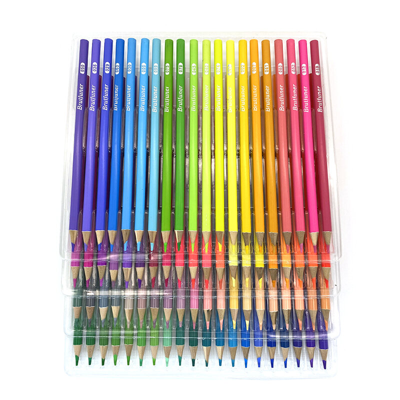 Brutfuner 80 Colors Oil Pastel Colored Pencil Sketch Bright Color Non-toxic Color Pencil For Drawing School Student Art Supplies