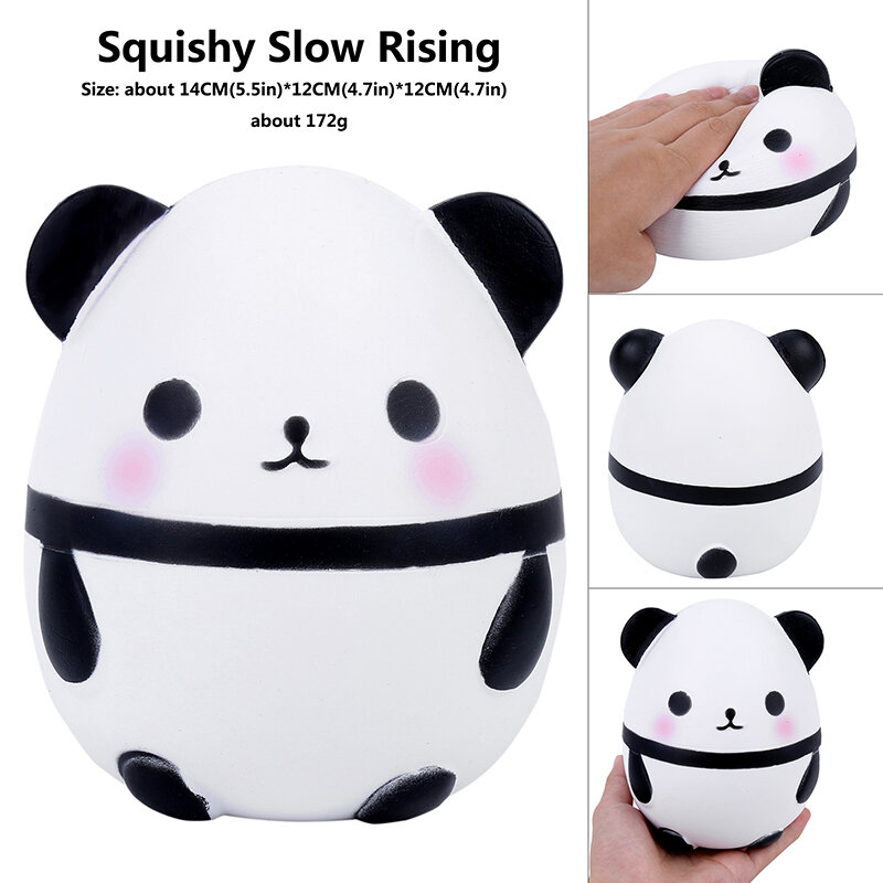 14cm bonito panda squishy lento subindo criativo animal boneca brinquedos de aperto macio para crianças engraçado aliviar o estresse brinquedos para adultos
