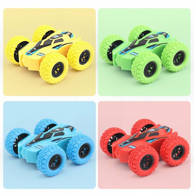 Kinder trägheit doppelseitiger Muldenkipper resistent fallend taumelnd drehendes Spielzeug auto gedreht zu Kinder geschenks pielzeug