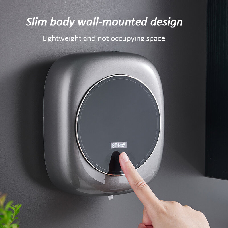 Dispenser Sabun Dispenser Sabun Cair Dinding Pengisian Daya USB Induksi Inframerah Sensor Dapur Pintar Pembersih Tangan Mesin Cuci Tangan