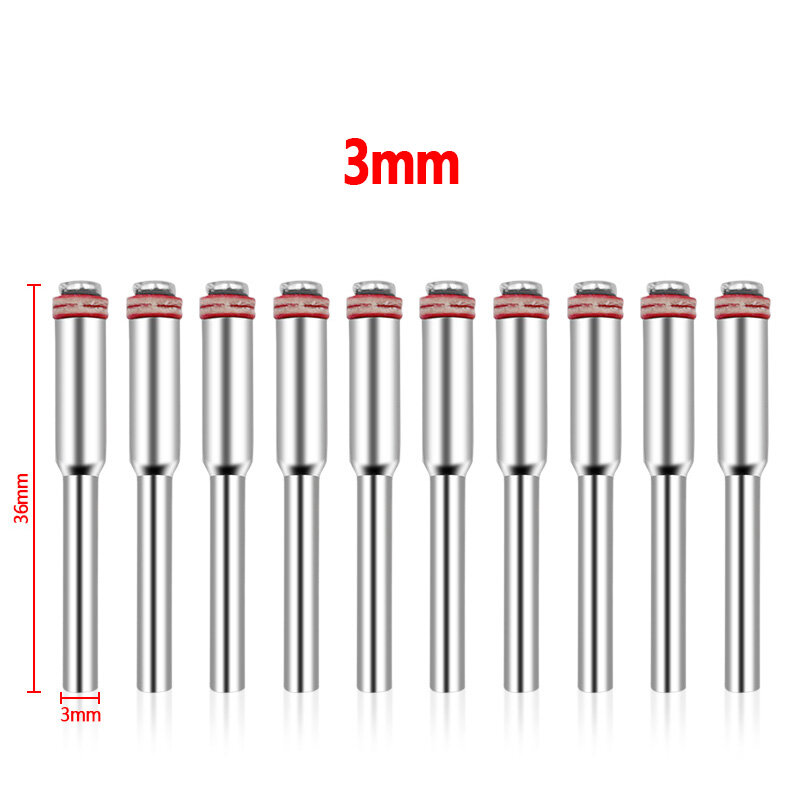 8Pcs Dremel Accessories 3mm Miniature Clamping Connecting Lever Polishing Wheel Mandrel Cutting Wheel Holder for Rotary Tool