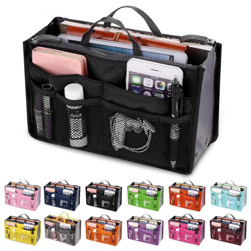 Organizer ใส่กระเป๋าผู้หญิง NYLON Travel กระเป๋าถือกระเป๋าขนาดใหญ่ Lady Makeup เครื่องสำอางค์กระเป๋าราคาถูกหญิง Tote