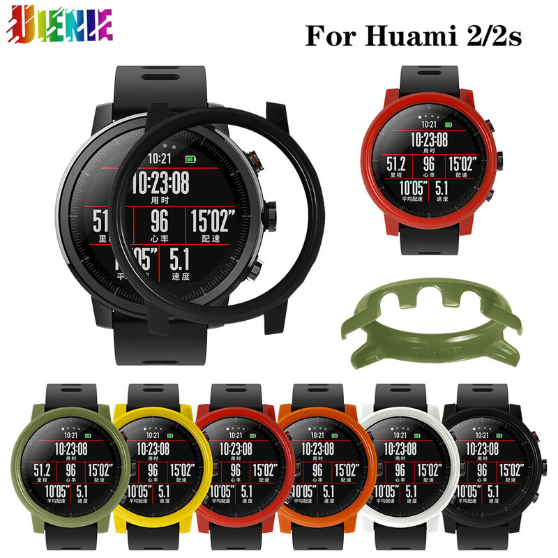 Juste de protection pour bracelet de montre intelligent Xiaomi, coque en plastique dur, cadre mince, Huami Amazfit 2, 2S, Stratos, PC Band
