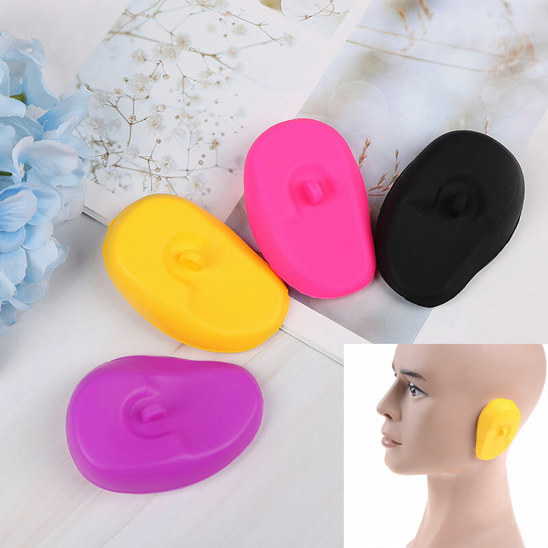 1 par de protectores de oídos antiruido para la ducha de buceo, tapones para los oídos para dormir, cubierta protectora de oídos de silicona de alta calidad