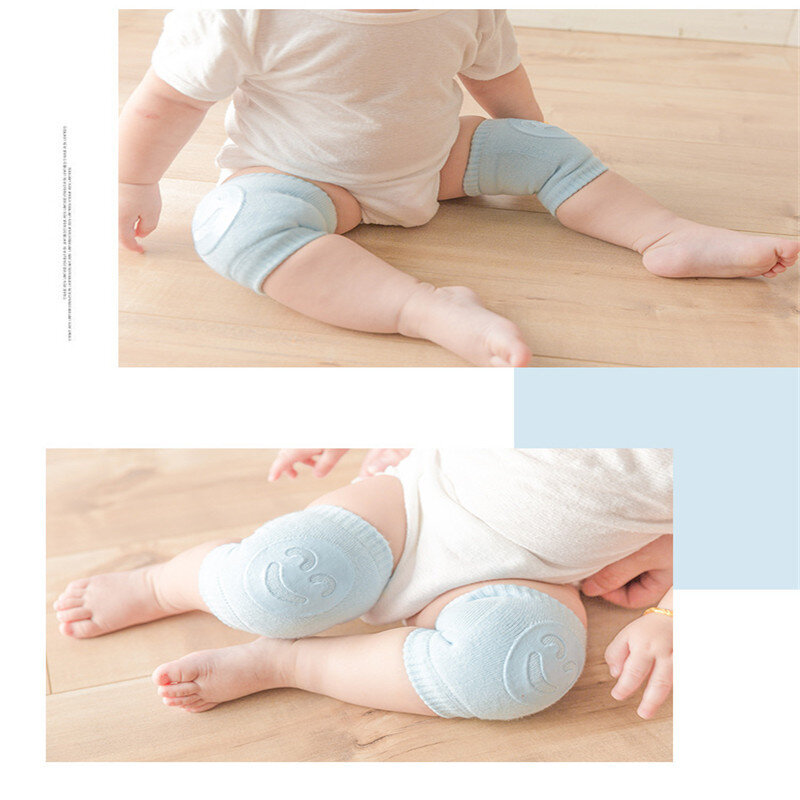 New smiley children's knee pads non-slip baby crawling knee pads boys and girls safe knee pads moms don't have to worry