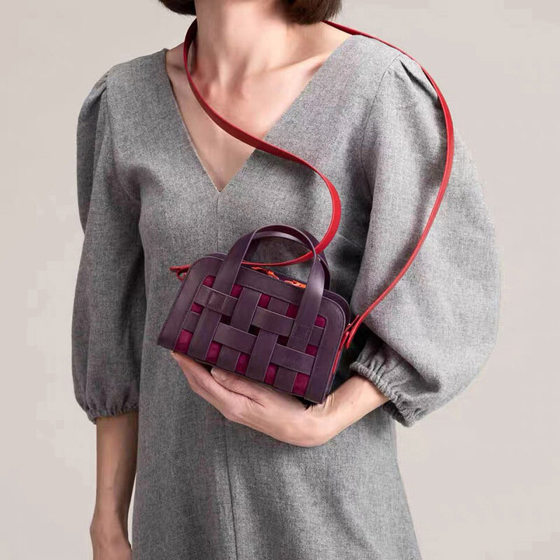 Mini sac à bandoulière carré en Faux cuir pour femmes, sac à main avec poignées, pliable, petite taille, Mini sacs à Patch