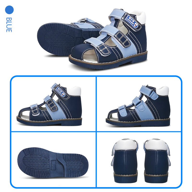 Ortolucland bambini ragazzi sandali estate bambini scarpe ortopediche bambino asilo arco supporto Flatfeet calzature in punta