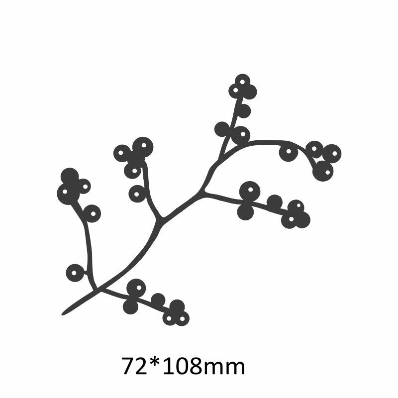 さまざまな種類の花の枝の葉,金属,スクラップブッキング,エンボス加工,新しいカード2019