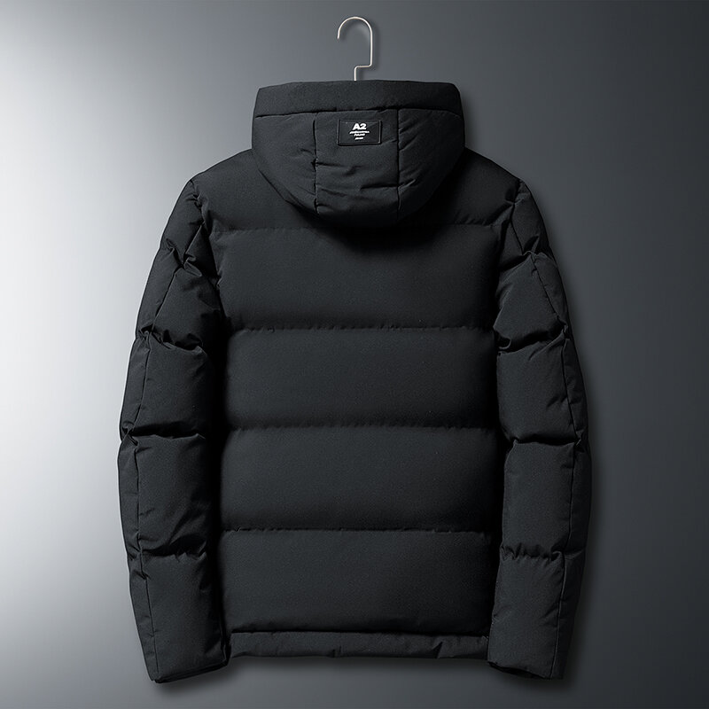Jaquetas de inverno masculinas 2021 nova casual algodão acolchoado jaqueta outerwear roupas masculinas tamanho M-4XL com capuz grosso quente parkas casaco