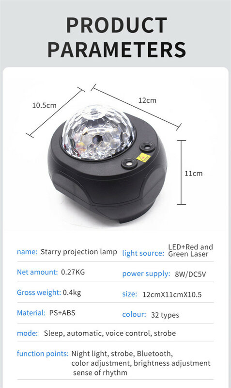 Led Sternen Himmel Projektor Lampe Stern Licht LED Laser Projektion Nacht Lampe Schlafzimmer Usb Bluetooth Voice Control Nachtlicht Geschenke