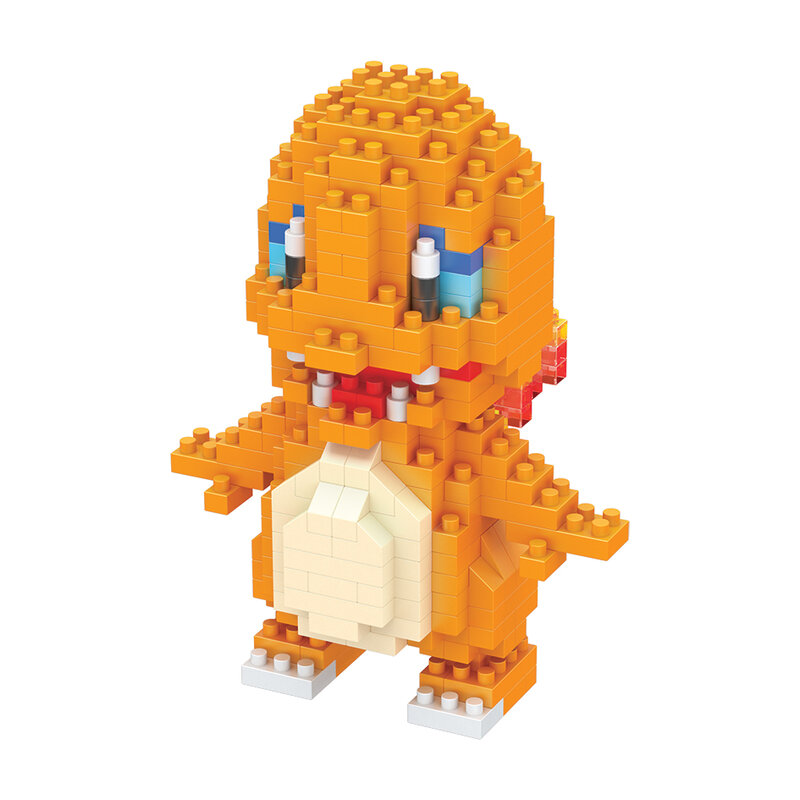 Pokémon nova pequena partícula blocos de construção pikachu pequeno modelo animal jogo educativo puzzle brinquedo de ensino das crianças