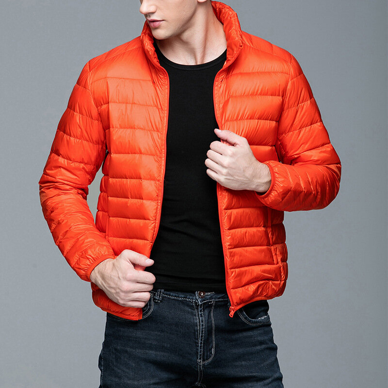 Новинка 2024, Брендовые мужские куртки MRMT на осень и зиму, брикет с коротким воротником для молодых мужчин, пальто с искусственным пухом и перьями, одежда