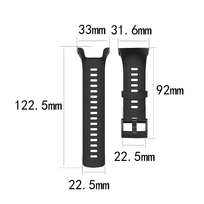 Para suunto 5 smartwatch pulseira ao ar livre esportes acessórios silicone substituição pulseira de pulso cinta cinto carregador