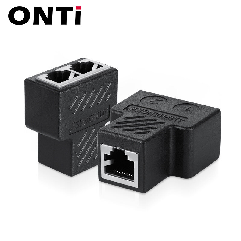ONTi RJ45 Connector Cat7/6/5e Ethernet Adapter 8P8C เครือข่าย Extender สำหรับ Ethernet หญิงหญิง