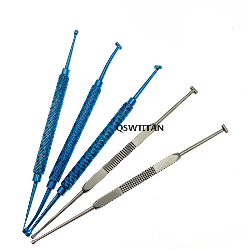 BEST Double-ended Titanium Scleral Depressor with Pocket Clip Ophthalmic Surgical Instruments