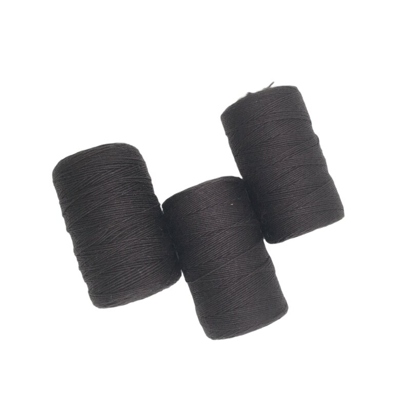 12 rotoli filo per tessitura di capelli neri filo per cucire in cotone 1000 iarde 12 rotoli una confezione regalo 1 pc 6.5cm C ago curvo
