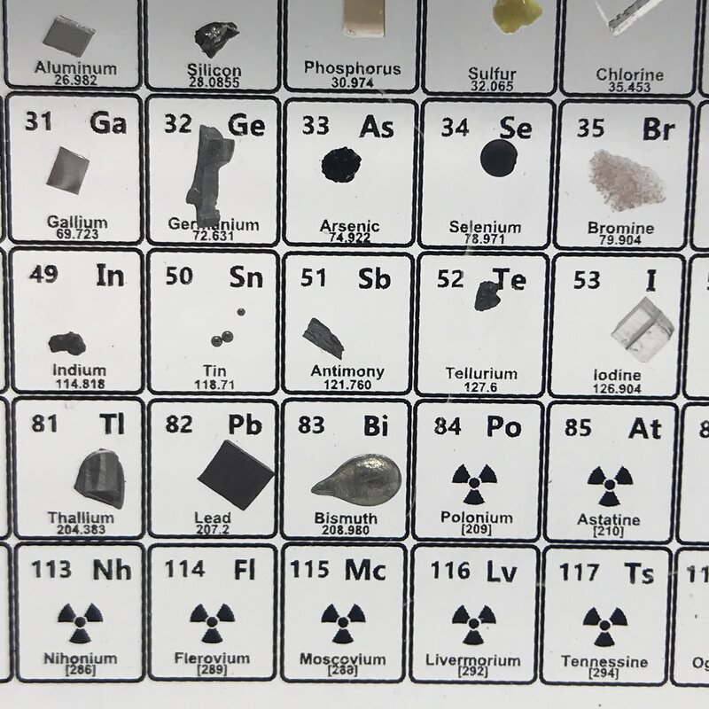 Tabla Periódica de elementos, pantalla de tabla periódica con elementos reales, regalos del día del profesor de enseñanza para niños, tabla periódica acrílica