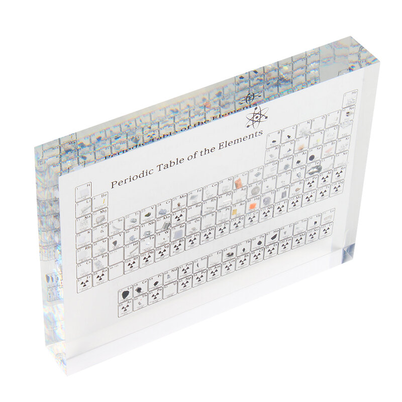 Real Chemical Elements Periodic Table Display With Elements Real Elements In Kids Teaching Birthday Teacher's Day Gifts 2022 New