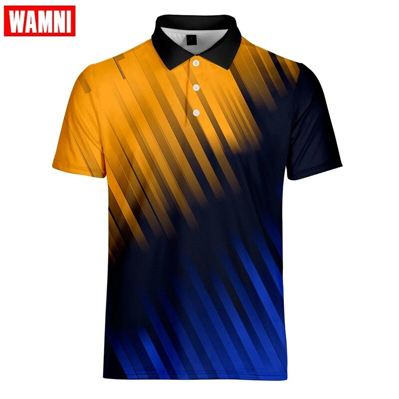 Camiseta WAMNI Tennis 3D de moda, drown Turn-Camiseta deportiva, camisetas de marca de talla grande 2019, ropa, prendas de vestir, camisetas Dropship