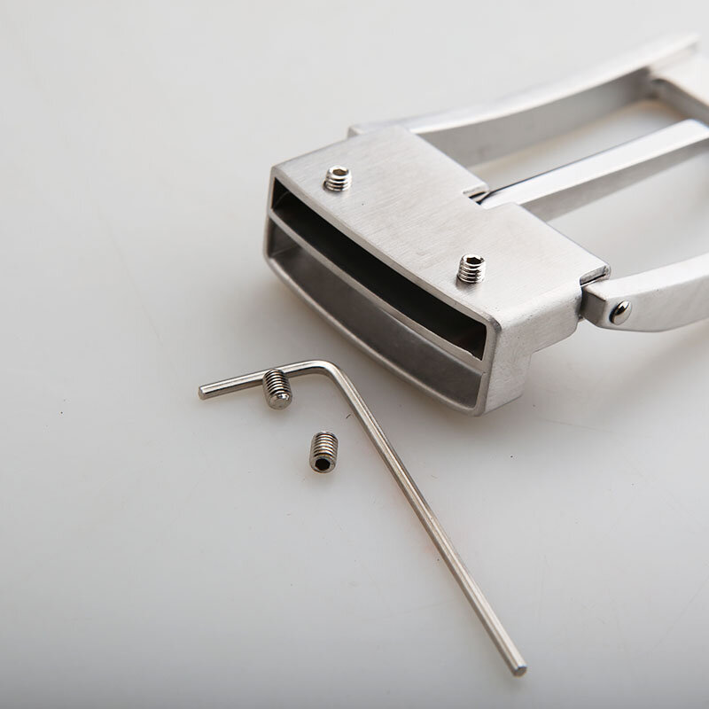 1pcs Metal Stainless SteelBelt Buckle For Men Single Pin Belt Half Buckle Solid Buckle Accessories Casual