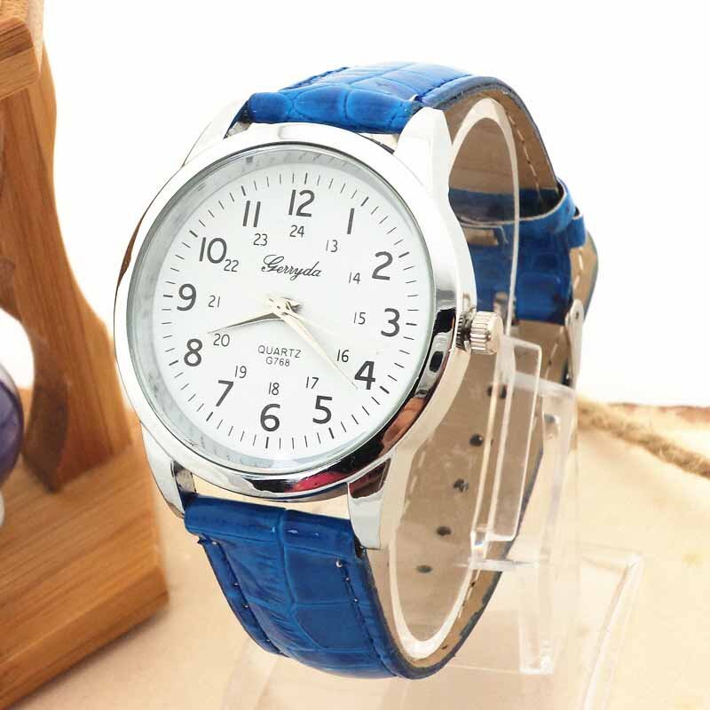 Men's Quartz Watch Elegant Analog Luxury Sports Leather Strap Quartz Mens Wrist Watch שעון גברים erkek kol saati