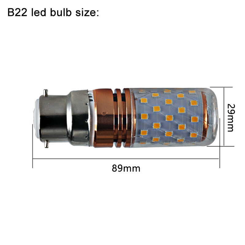 Энергосберегающая светодиодная лампа-кукуруза Bombilla RGB B22, 12 Вт, низкое напряжение, 12 В, 24 В, 36 В, 48 В, 60 в, 110 В, 220 В