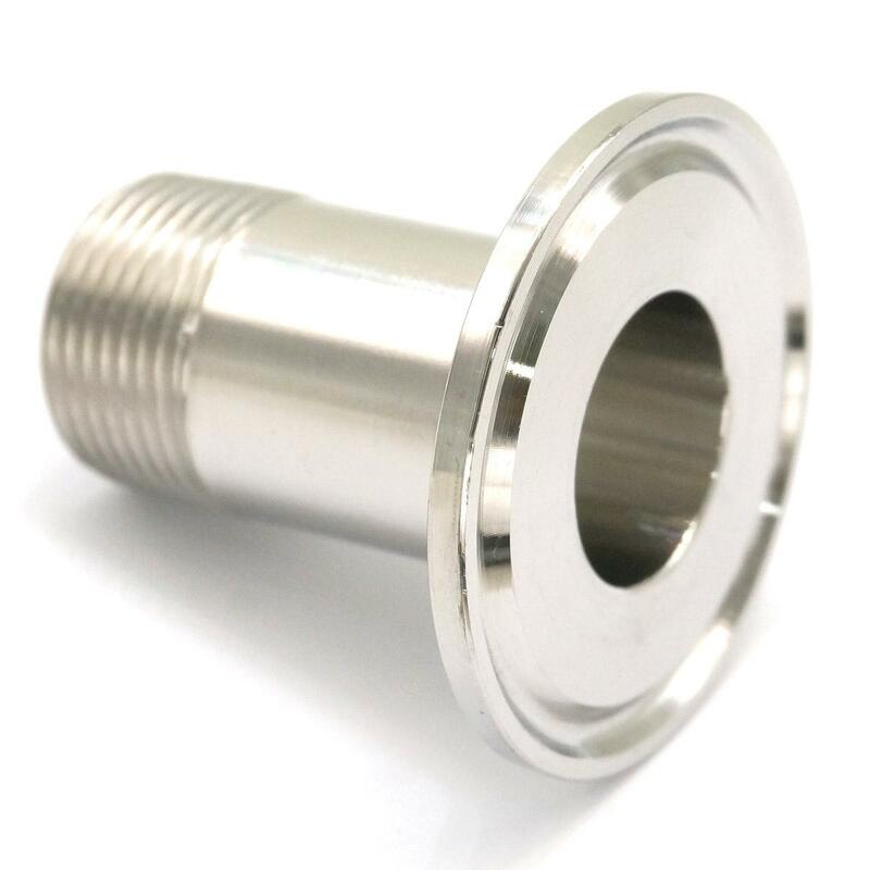 3/4" BSP Male x Ferrule O/D 50.5mm Tri Clamp 1.5" 304 Stainless Steel Pipe Fitting Connector For Homebrew