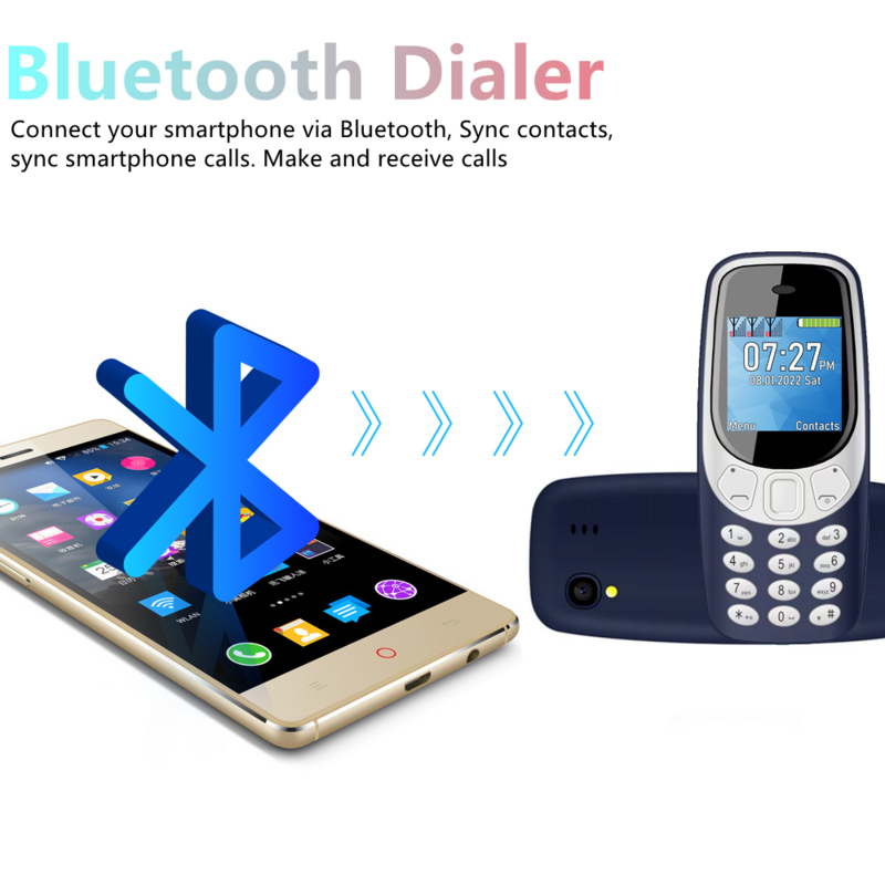 Сервопривод для телефона с 3 SIM-картами, 3 режима ожидания, автоматический диктофон вызовов, Bluetooth-циферблат, скоростной циферблат, волшебный голос, фонарик, FM-радио, телефон