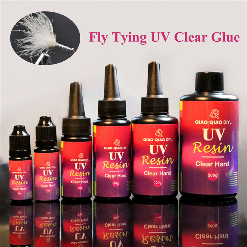Fishing Quick Drying Glue Fly Tying UV Lure Clear Glue Finish Resin Glue DIY Accessories
