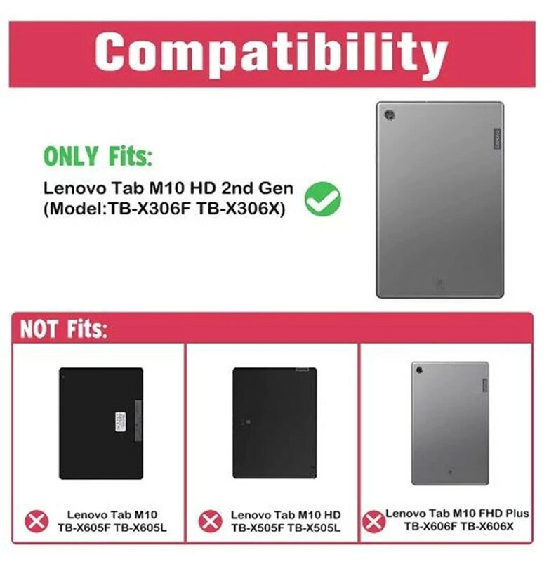 9H Tempered Glass For Lenovo Tab M10 HD Gen 2 TB-X306X 2nd Generation 10.1 Inch Protective Screen Protector Film TB-X306