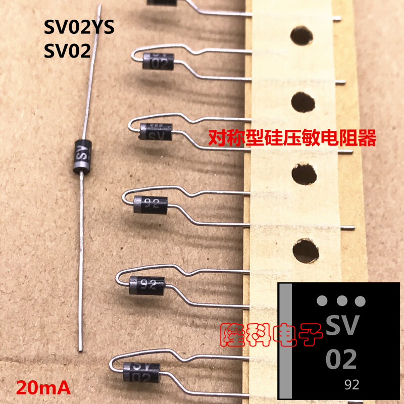 10PCS 100% Nuovo originale Del Silicone varistore SV-02 SV02xx diodo SV02YS SV 02 04 spina diritta importato DO-41 assiale