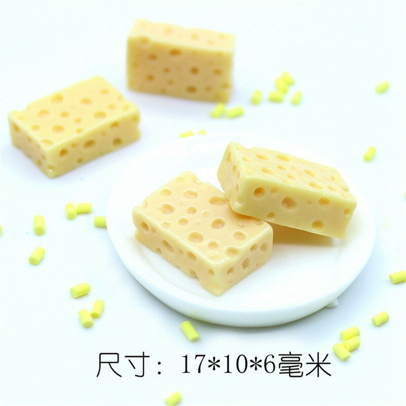 20 pçs mini queijo polímero lodo caixa de enchimento brinquedo para crianças encantos modelagem argila diy acessórios crianças plasticina