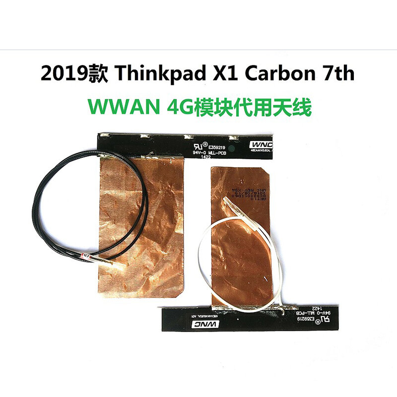 Low Profit!!  4G Red&Blue WWAN antenna for Thinkpad X1 carbon 7th 8th 2019 2020 L860-GL 01AX796 module