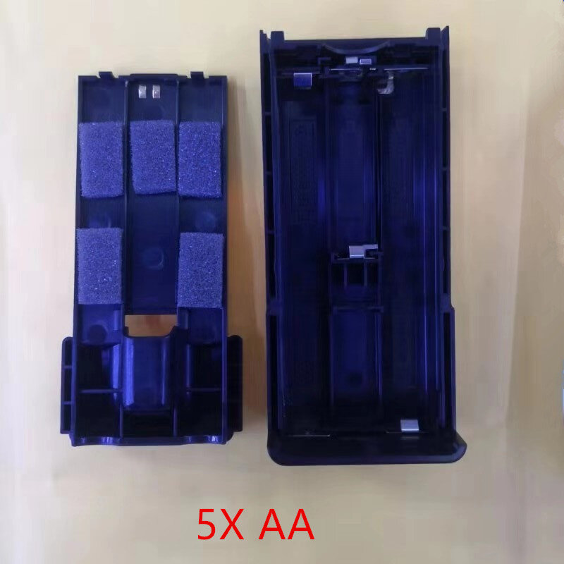 Update Long Battery case shell box 5x AA for Wouxun KG-819,KG-UV889,KG-UV899,KG-829,KG-816 etc walkie talkie with belt clip