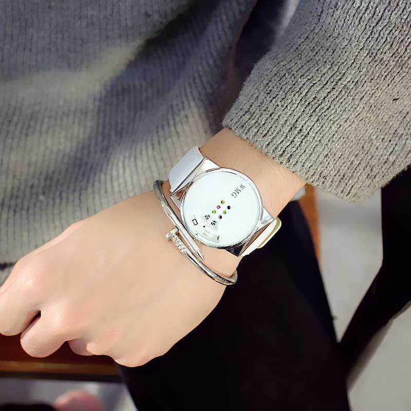 Creatività della personalità orologi da donna Must-Have Fashion Colorful giradischi Student White-Collar orologio preferito per le donne