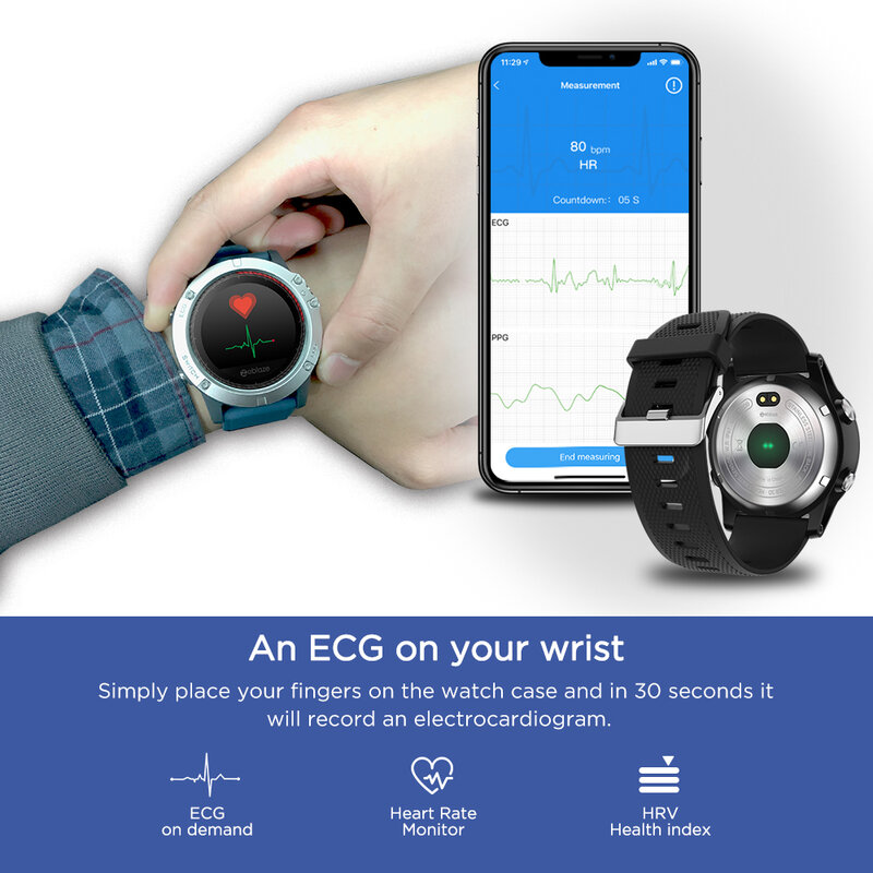 Zeblaze vibe 3 ecg instant ecg pulseira display colorido freqüência cardíaca ip67 à prova dip67 água multi-modos de esportes rastreador de fitness relógio inteligente