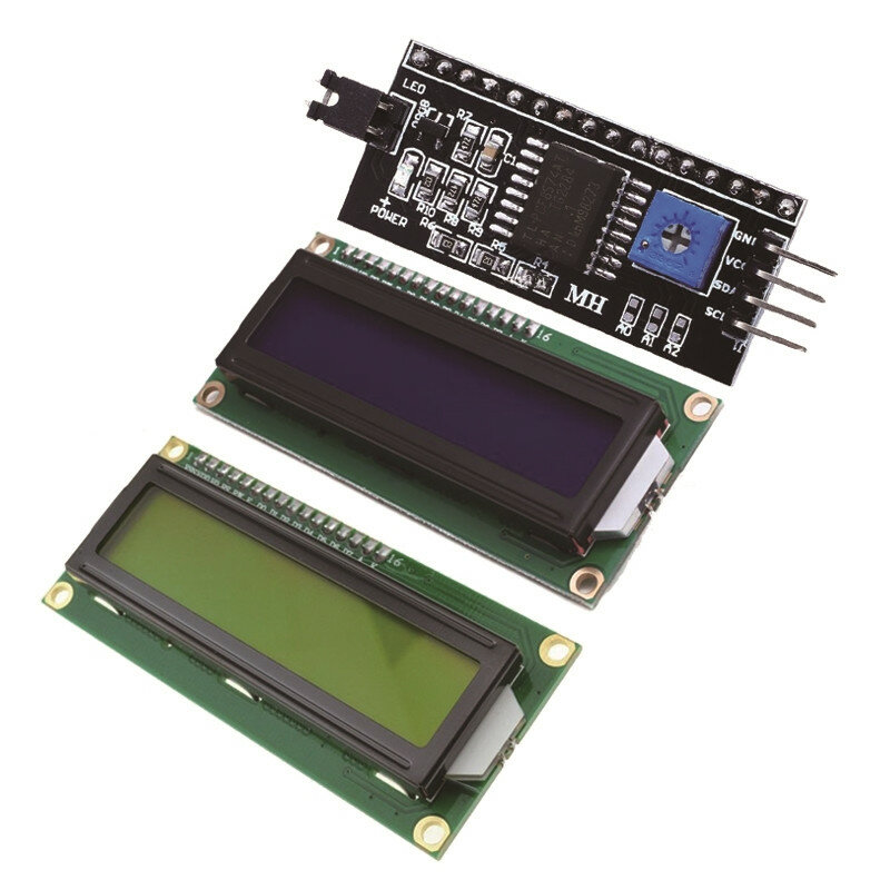 1 ชิ้น/ล็อต LCD โมดูลหน้าจอสีเขียว IIC/I2C 1602 สำหรับ Arduino 1602 LCD For UNO R3 MEGA2560 LCD1602