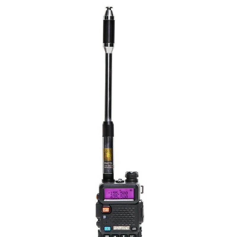 Antena telescópica de doble banda, accesorio VHF/UHF de alta ganancia, sma-hembra para TYT BAOFENG PUXING WEIERWEI QUANSHENG WOUXUN HYT Retevis