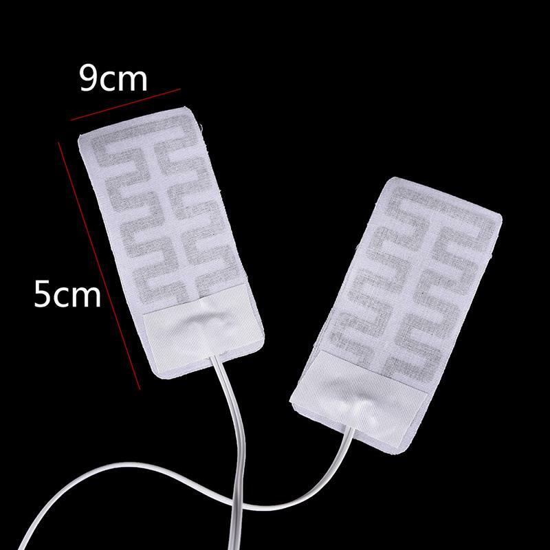 1 Pair 5*9CM 5V USB Heated Socks Carbon Fiber Pads Electric Heated Insoles Winter Warm Arm Hands Waist Heated Gloves
