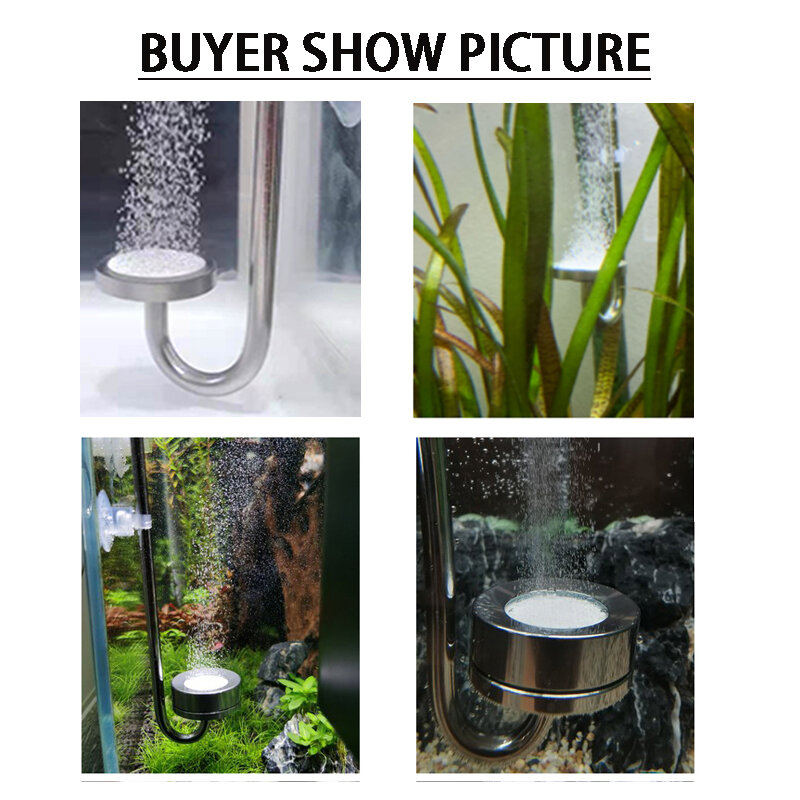 Диффузор СО2 для аквариума ZRDR, дисковый очиститель атомайзер керамический из нержавеющей стали, для аксессуаров для роста водных растений