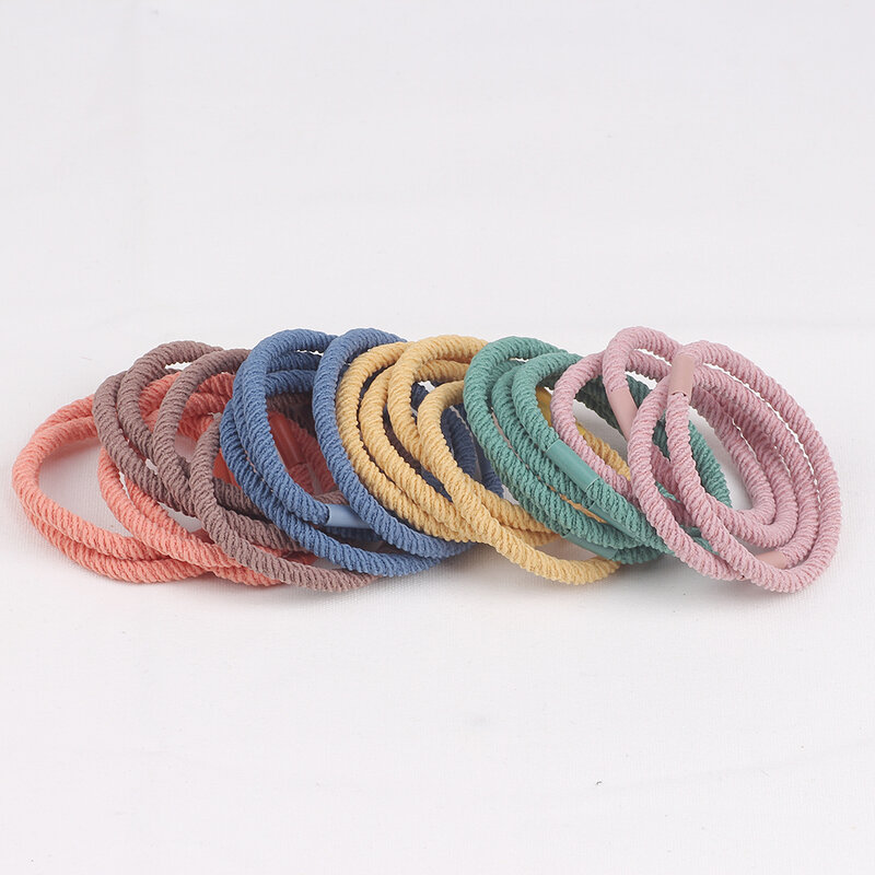 20PCS/Lot New High Elasticity Women Rubber Band Elastic Hair Bands For Girls Ponytail Holder Gums Rope For Hair