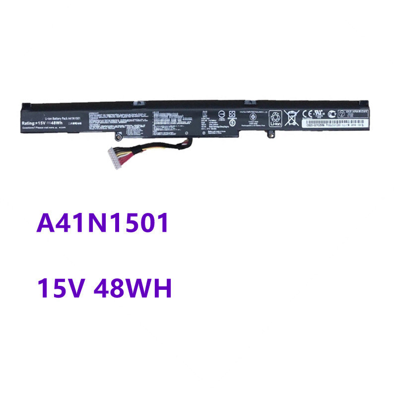 Nowy A41N1501 bateria do laptopa ASUS GL752VW N752V GL752JW N752VW GL752VW-T4108D GL752VW-2B GL752VL A41N1501 15V 48Wh
