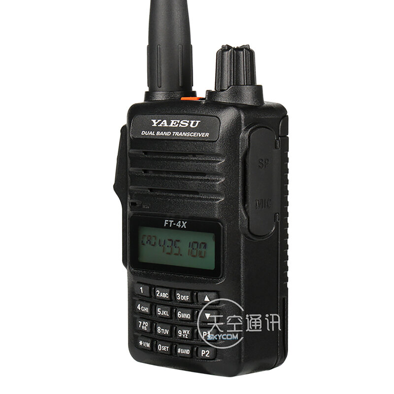 YAESU-FT-4XR Dual Band Transceiver, UHF, VHF, rádio Walkie Talkie para condução, esportes ao ar livre