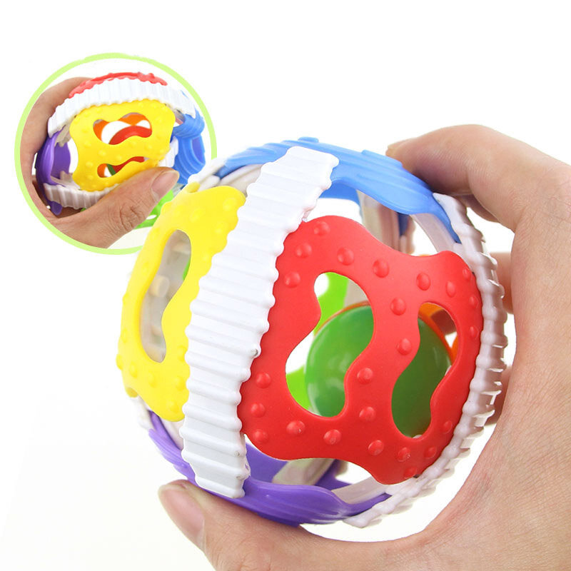 Śmieszne zabawki dla dzieci mała głośny dzwonek piłka grzechotki mobilna zabawka noworodek inteligencja chwytanie zabawek edukacyjnych