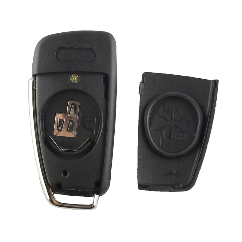 YIQfeat IN-Coque de clé de voiture à distance pour Audi, étui à clé de voiture pliable à 3 boutons, Q7, B7, Q3, A3, TT, A2, A8, horizon, A6L, A4, S5, C5, C6, Dieux, Remplacement