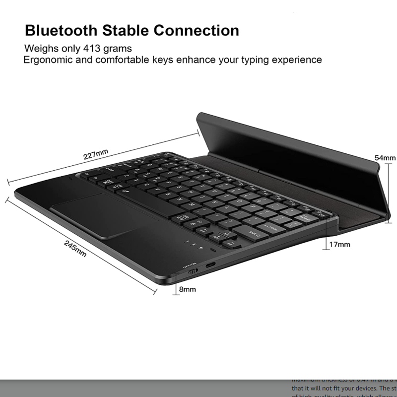 Teclado con panel táctil, retroiluminación Bluetooth para Teclast M16, X4, X6 Pro, X6 Plus, tableta y pc