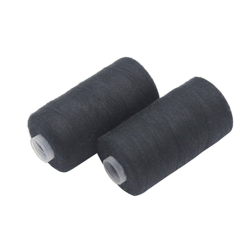 D & d 500m linhas de costura fortes e duráveis para costurar a linha de poliéster roupa costura suprimentos acessórios preto branco